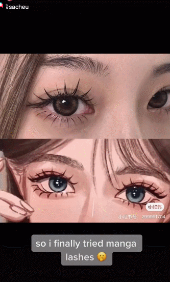 “漫画睫毛”风靡TikTok!播放量超2400万