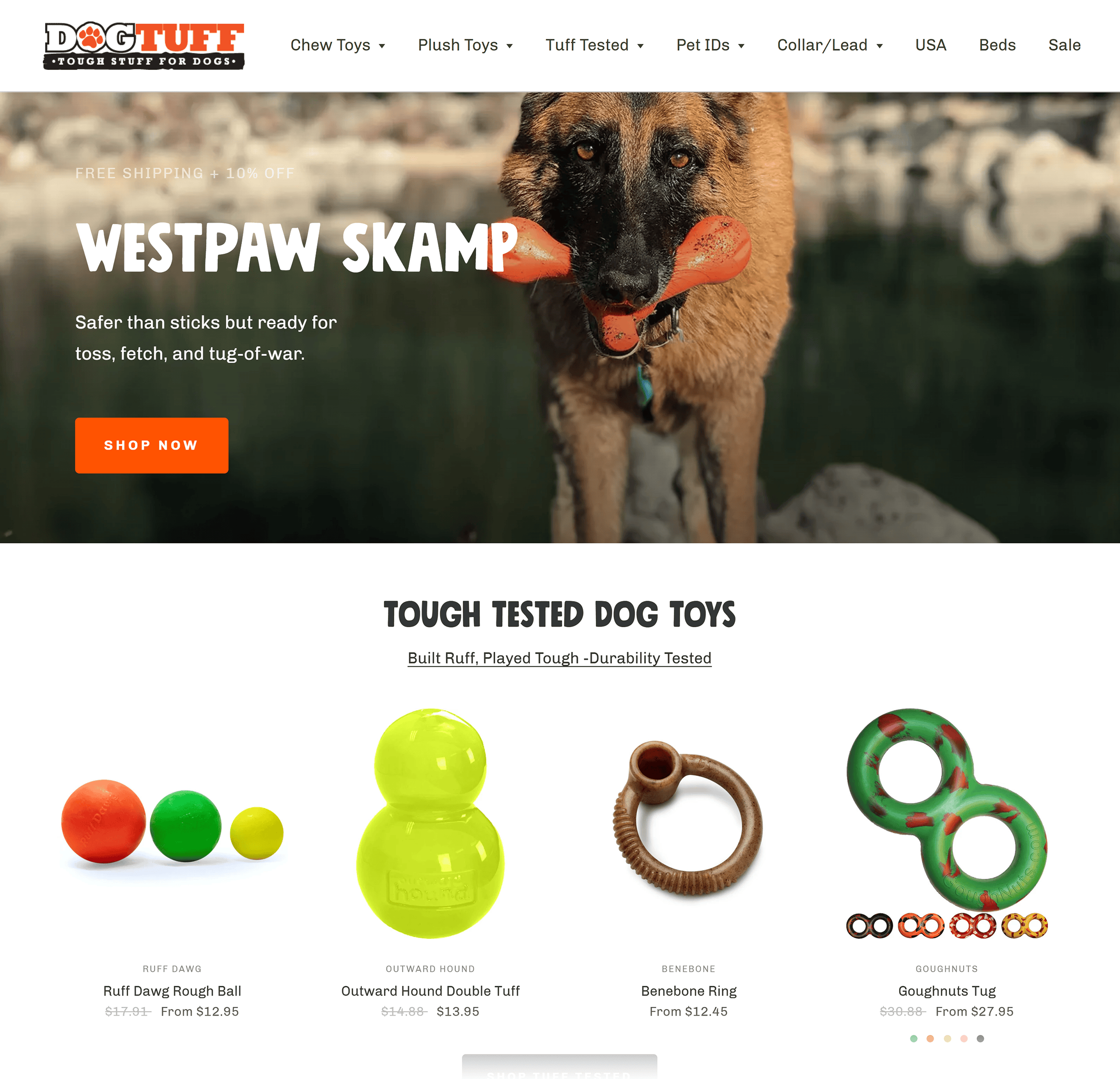 DogTuff – 产品 跨境电商独立站11种营销策略:助您提升流量和销量!